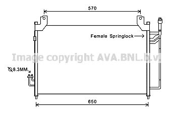 AVA QUALITY COOLING Конденсатор, кондиционер MZ5240